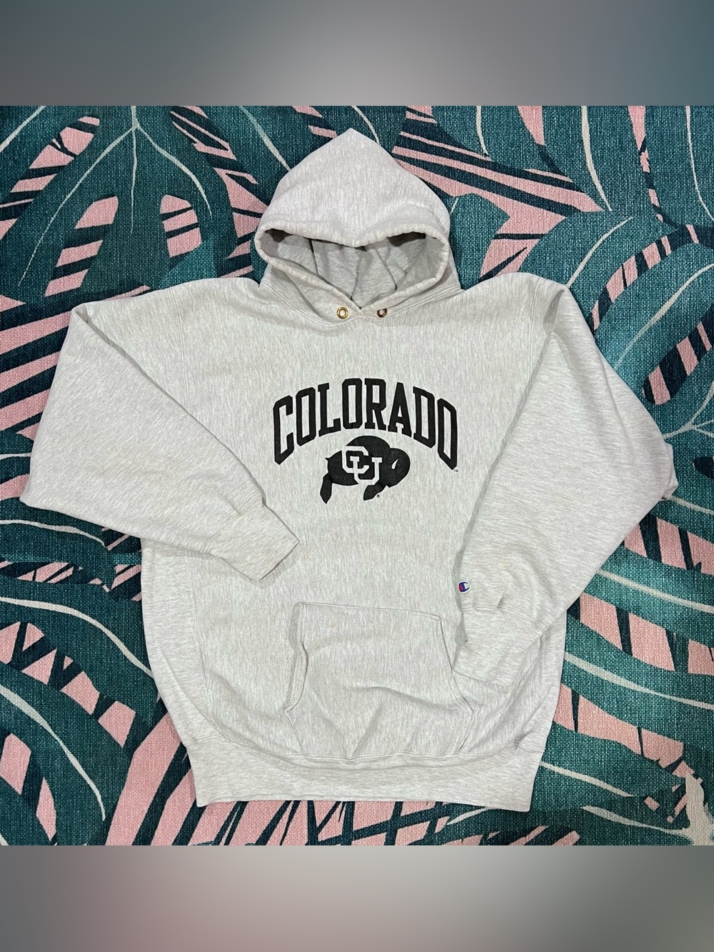 Vintage 80’s/90’s Champion Reverse Weave University Of Colorado Buffaloes Hoodie